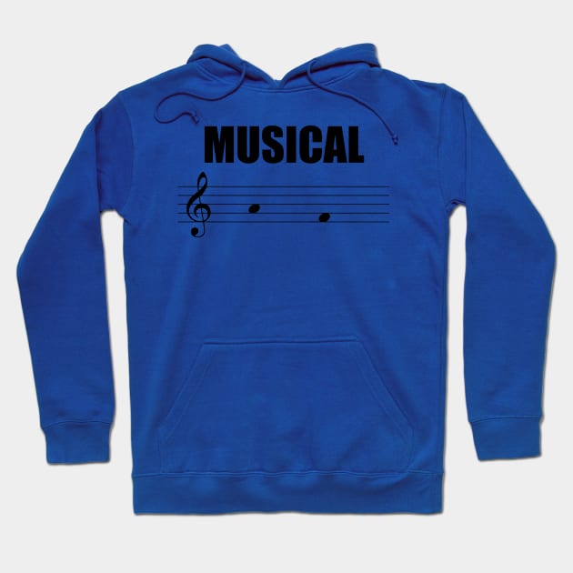 Musical AF Hoodie by PianoCub